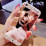 Phone Case Manufacturer - OEM Luxury Diamond Mirror for iPhone 7 Plus with Ring