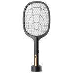 Electric Mosquito Racket Manufacturer - OEM 3000V Black with Purple Killer Lamp