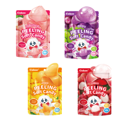 Gummy Candy Manufacturer - OEM Hard Texture Fruit Flavors Coated Bag