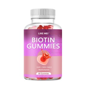 Biotin Gummy Manufacturer - OEM Heart Shape Hair Skin Nail Collagen