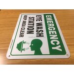 Eye Wash Station Sign Manufacturer - OEM 7x10 Inch Aluminum Emergency Keep Clear