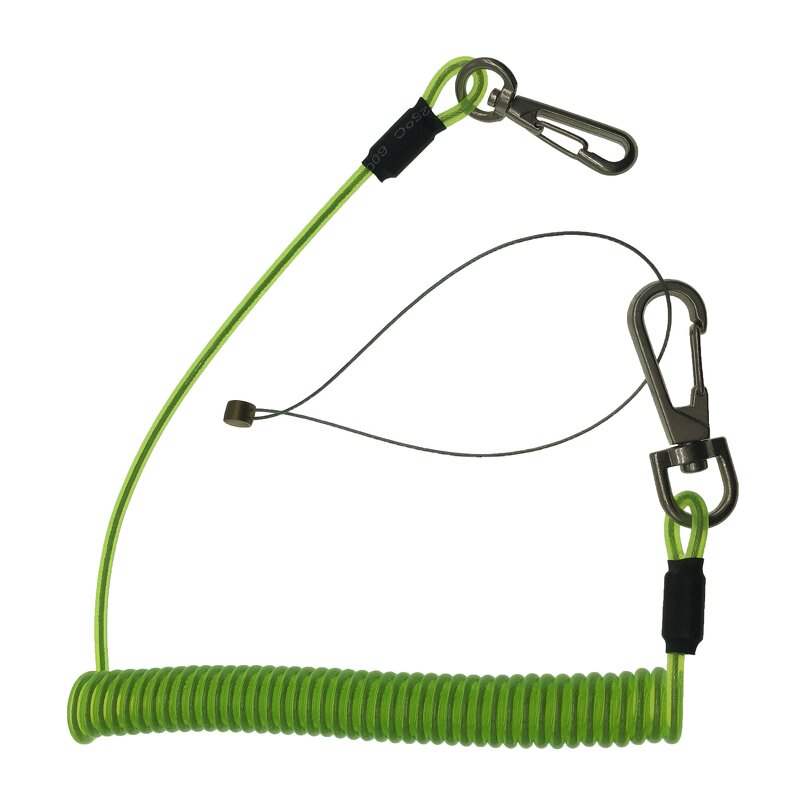 Tool Tether Manufacturer - OEM ToolGrip Coil with Self-locking Aluminum Carabiner