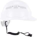 Hard Hat Tether Manufacturer - OEM Coil Hard Hat Lanyard with Clamp for Valuables