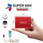 Portable SSD Manufacturer - 128GB 64GB Upgrade to 1TB 2TB USB3.0