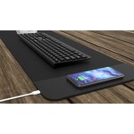 Wireless Charging Mouse Pad Factory - Hot Selling Soft Black Custom