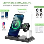 Folding Wireless Charger Factory - Hot Sales Custom Logo 4 in 1 Stand