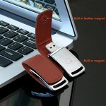 USB Flash Drive Manufacturer - Custom Logo High Speed Metal Leather