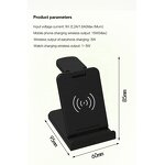 Wireless Charger Manufacturer - 3 in 1 Multi Function Folding 15W