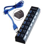 USB Hub Factory - Best Quality Switch Hub 7 Port USB 3.0 Splitter