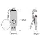 USB Flash Drive Manufacturer - Top Selling Custom Logo Swivel Mental