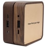 Wood Power Bank Factory - Hot Selling Wood Custom Logo Mobile Charger