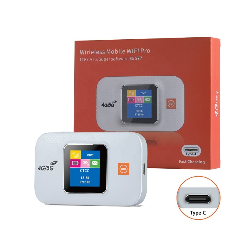 Portable Mobile Wifi Manufacturer - Hot Sales Custom Logo Type-C Port