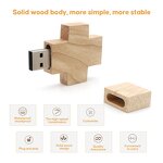 USB Flash Drives Manufacturer - Custom Logo Cross Crucifix Wooden Stick