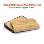 Eco Friendly Power Bank Manufacturer - Wood Bamboo Custom logo Slim