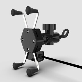 Motorcycle Phone Holder Manufacturer - New Design with USB Charger