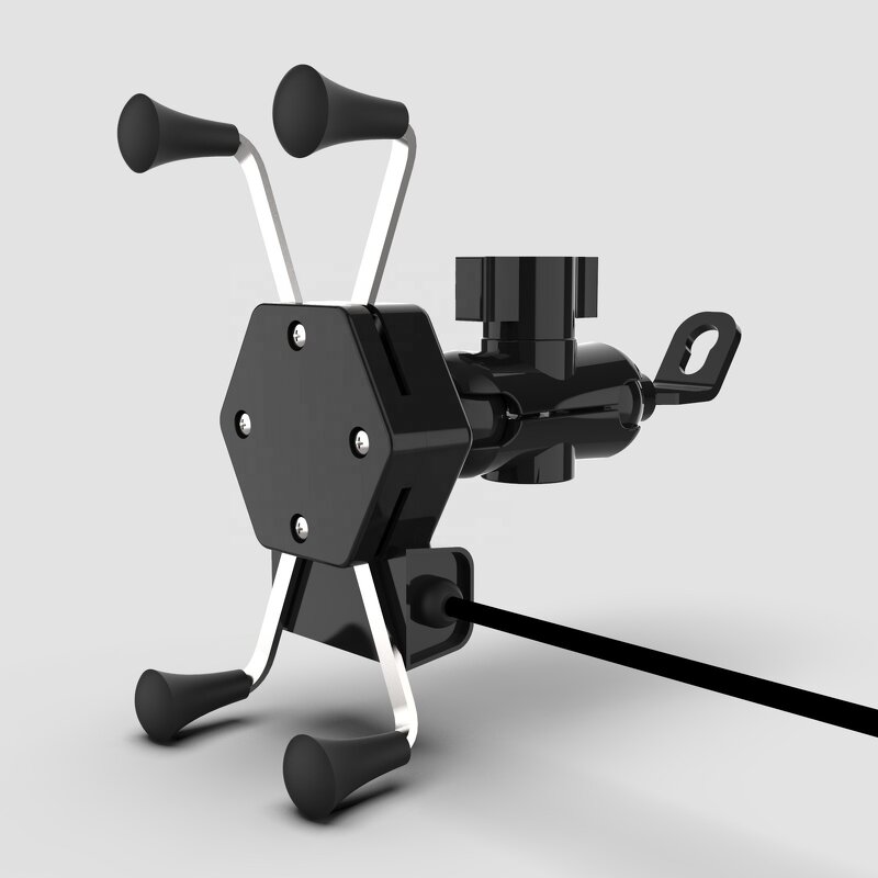 Motorcycle Phone Holder Manufacturer - New Design with USB Charger