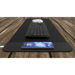 Wireless Charging Mouse Pad Factory - Hot Selling Soft Black Custom