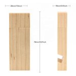 USB Flash Drive Manufacturer - Wood Custom Logo Pendrive Laser Print