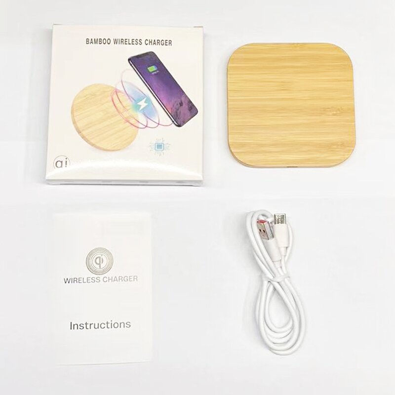 Wireless Fast Charger Manufacturer - Wholesale Price Custom Logo Bamboo