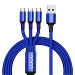 USB Charging Cable Manufacturer - OEM Durable 3-in-1 Fast Universal Nylon Jacket Braid