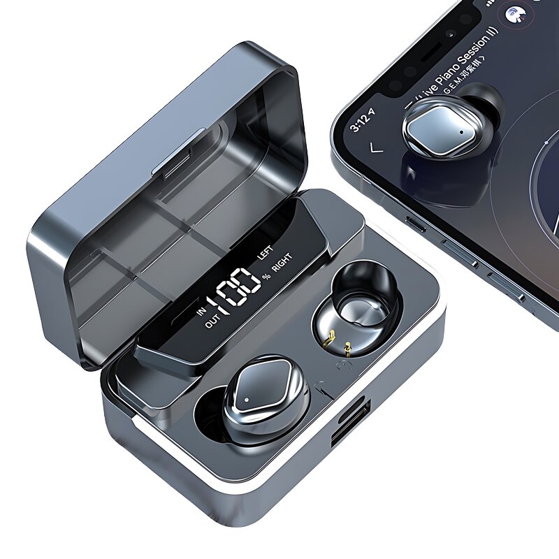 TWS Earphones Manufacturer - OEM 2025 New S30 LED Noise Cancelling Digital Display