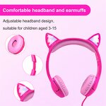 Kids Headphones Manufacturer - OEM Linx Cute 85 DB Volume LED Glowing 3.5mm