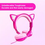 Kids Headphones Manufacturer - OEM Linx Cute 85 DB Volume LED Glowing 3.5mm