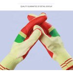 Rubber Laminated Glove Manufacturer - Red Rubber Laminated T/C Shell