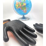 Nitrile Glove Manufacturer - Guantes 13 Gauge Polyester Nitrile Glove