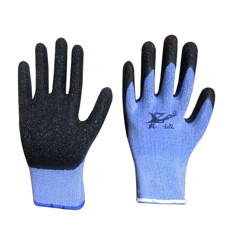 Safety Working Gloves Factory - Crinkle Latex Palm Coating Knitted