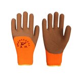Fluorescent Gloves Factory - Cheap Green Polyester Latex Foam Breathable