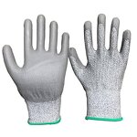 Anti Cut Gloves Factory - HPPE EN388 Glass Garden Level 5 PU Coated