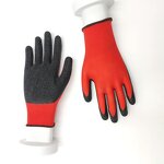 Safety Work Gloves Factory - 13G Polyester Knitted Latex Coated Crinkle