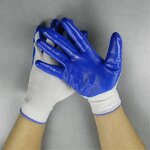 Work Gloves Factory - Guantes 13 Gauge Polyester Nitrile Coated Glove