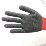 Safety Work Gloves Factory - 13G Polyester Knitted Latex Coated Crinkle