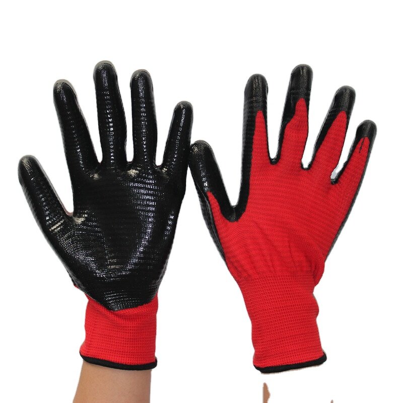 Labor Work Safety Glove Factory - Factory Direct Sale 13G Polyester Zebra