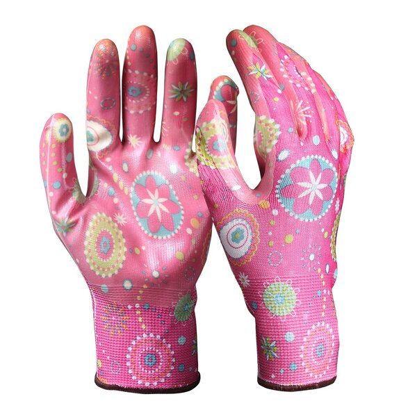 Work Gloves Manufacturer - Good Quality Rubber Laminated Polyester Cotton