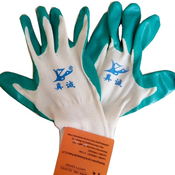 Working Gloves Manufacturer - Polyester Yarn Nitrile Smooth Coated Oleic