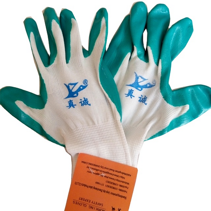 Working Gloves Manufacturer - Polyester Yarn Nitrile Smooth Coated Oleic