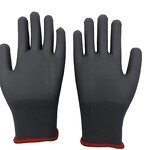 PVC Coated Gloves Factory - 13g Orange Polyester Fully PVC Coated