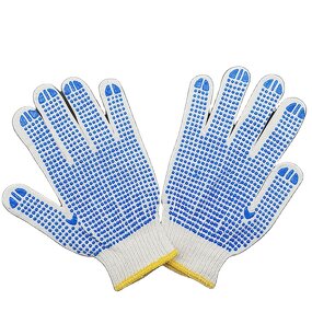 Cotton Knitted Gloves Factory - Construction Gloves Customized Color Logo