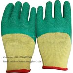 Construction Safety Gloves Manufacturer - High Quality Green Latex Coated