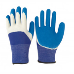 Fluorescent Gloves Factory - Cheap Green Polyester Latex Foam Breathable