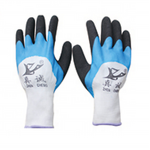 Fluorescent Gloves Factory - Cheap Green Polyester Latex Foam Breathable