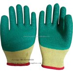 Construction Safety Gloves Manufacturer - High Quality Green Latex Coated