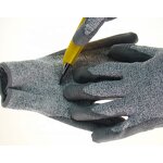 Cut Resistant Gloves Manufacturer - 5 Level HPPE PU Coated for Glass