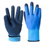 Safety Work Gloves Factory - Winter Polyester Lining Waterproof Latex