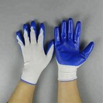 Work Gloves Factory - Guantes 13 Gauge Polyester Nitrile Coated Glove