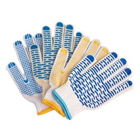 Construction Working Gloves Factory - Double Side PVC Dotted Cotton Knitted