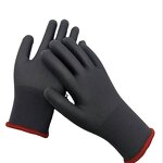 PVC Coated Gloves Factory - 13g Orange Polyester Fully PVC Coated